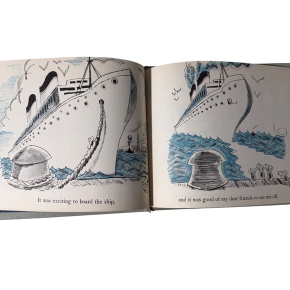 Mouse At Sea By Robert Kraus First Edition Hardcover DJ 1959 Harper Illustrated - Picture 7 of 16